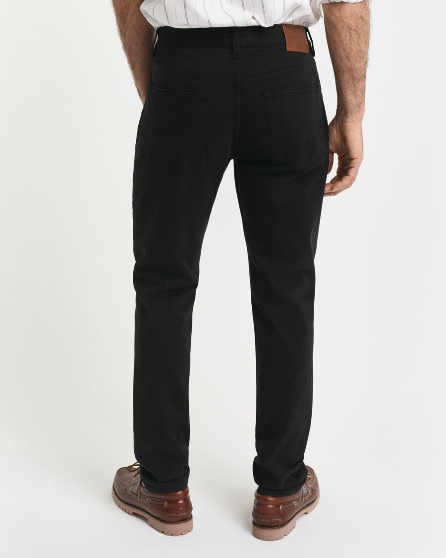 slim fit desert jeans - zwart