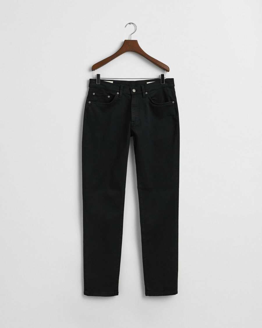 slim fit desert jeans - zwart