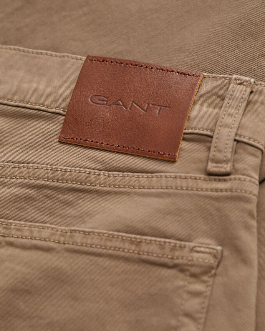 normale pasvorm desert jeans - desert brown