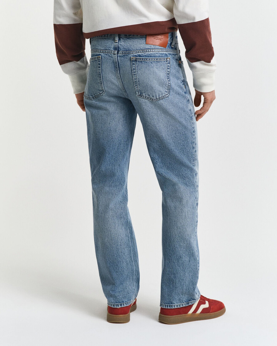 vintage gewassen bootcut jeans - semi-lichtblauw vintage