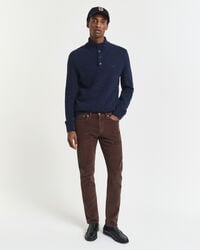 slim fit corduroy jeans - rijkbruin
