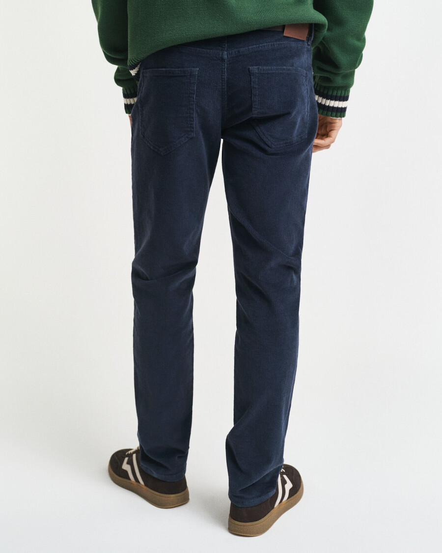 slim fit corduroy jeans - avondblauw