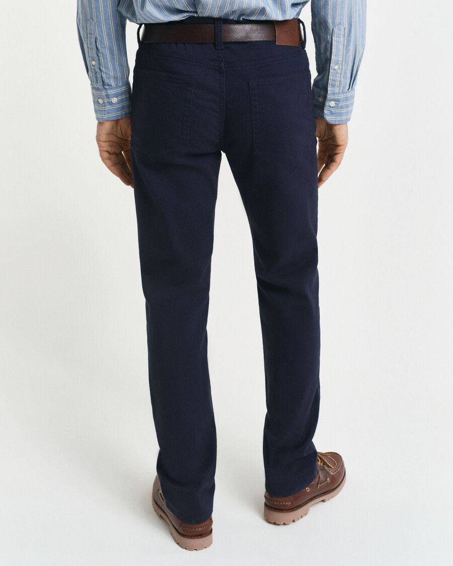 normale pasvorm zachte twill jeans - avondblauw