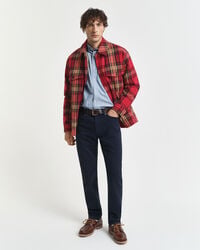 normale pasvorm zachte twill jeans - avondblauw