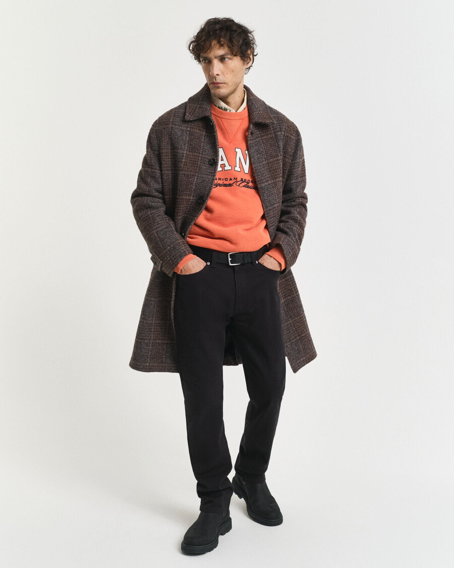 normale pasvorm zachte twill jeans - zwart