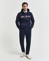 normale pasvorm chinos - marineblauw