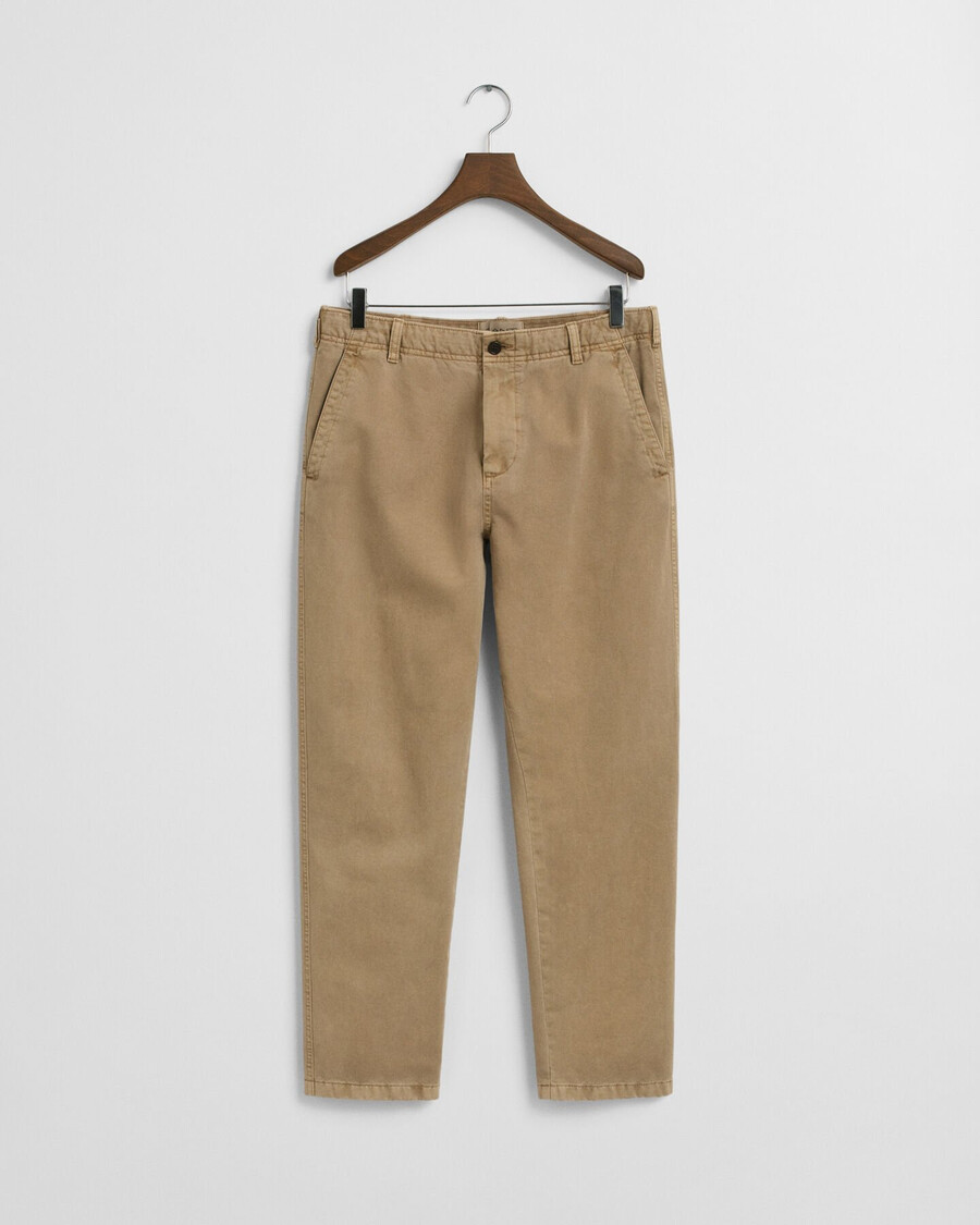 regular fit tapered surplus chinos - licht taupe
