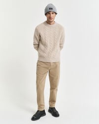 regular fit tapered surplus chinos - licht taupe