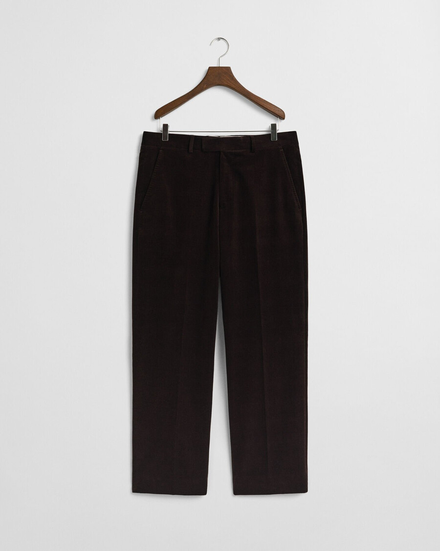 fluwelen pantalon - rijkbruin