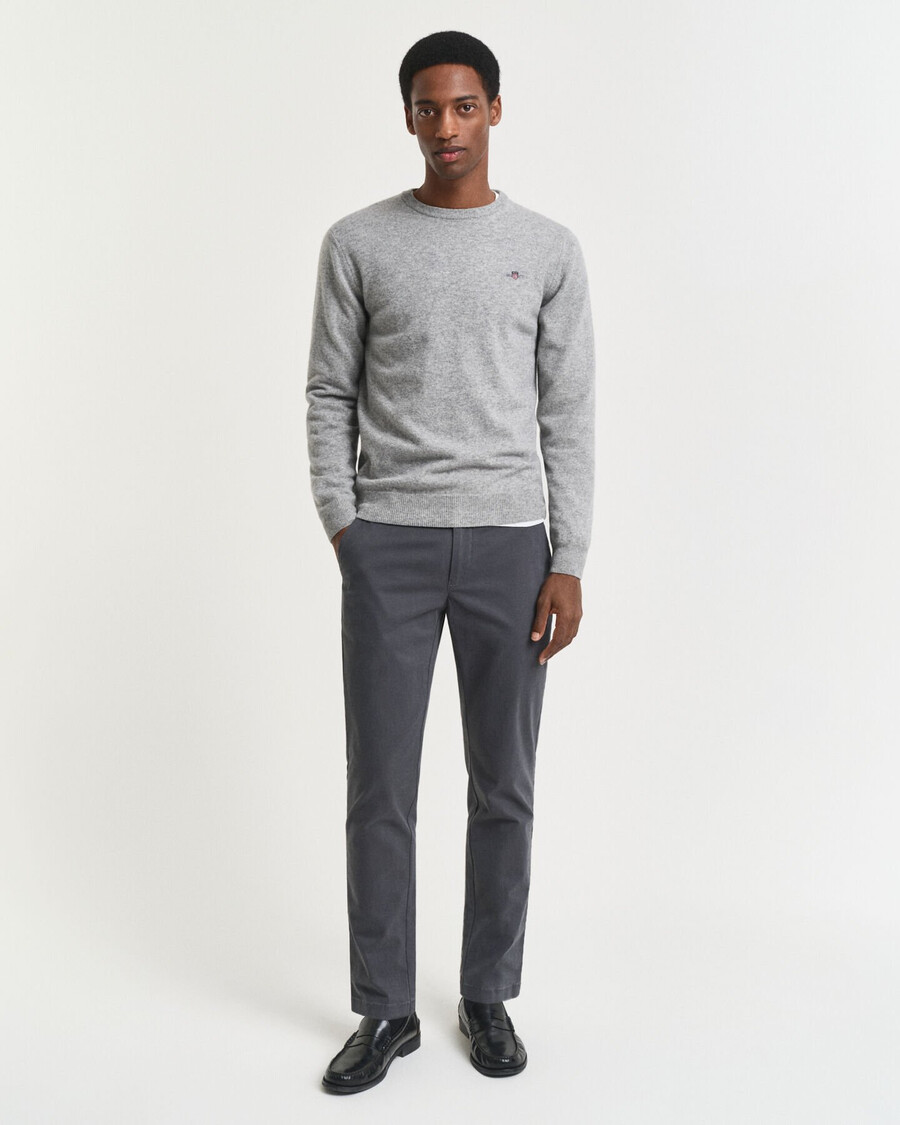 slim fit super comfort chinos - antraciet