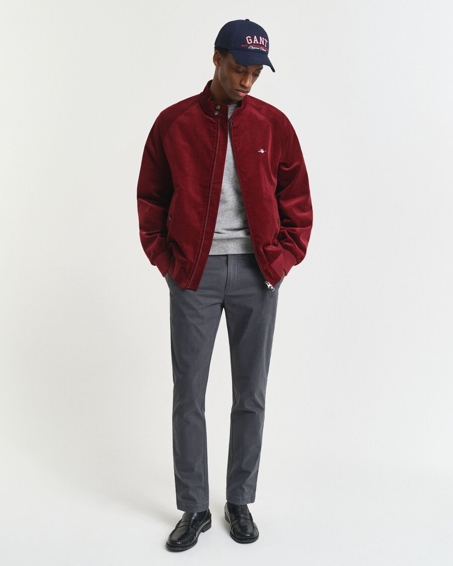 slim fit super comfort chinos - antraciet