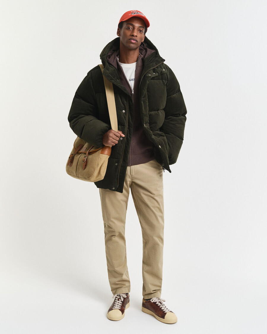 slim fit super comfort chinos - donker kaki