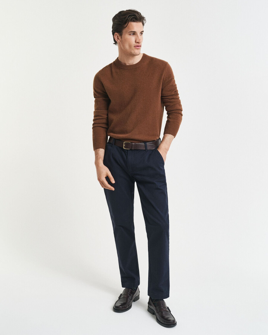 slim fit super comfort chinos - avondblauw