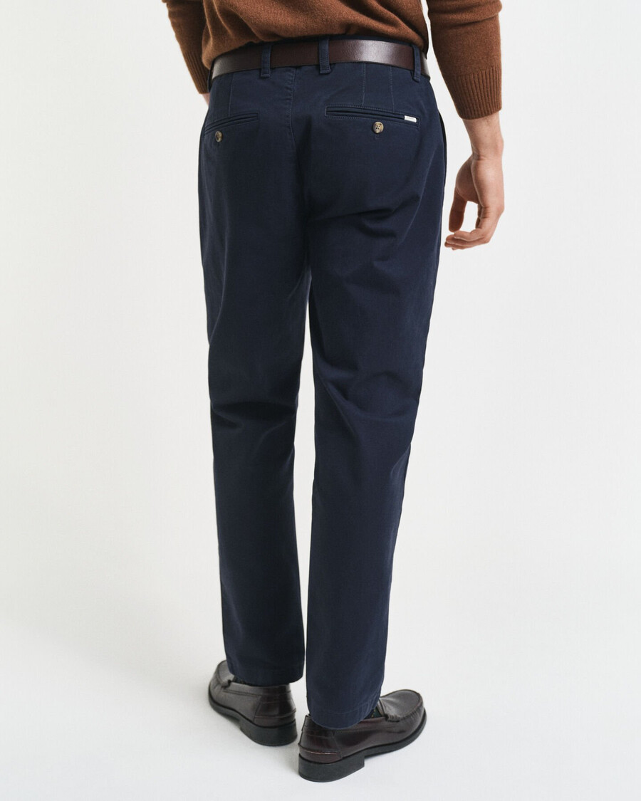 slim fit super comfort chinos - avondblauw