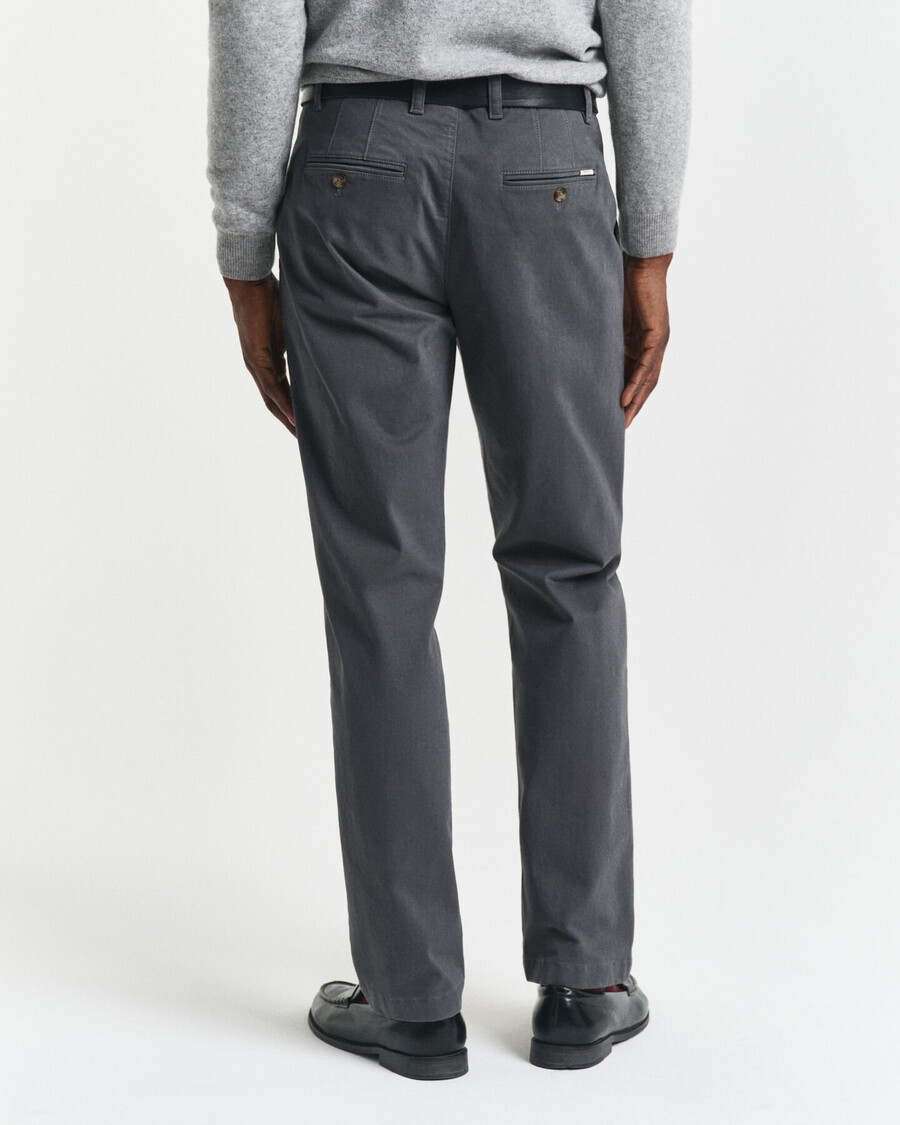 normale pasvorm supercomfortabele chinos - antraciet