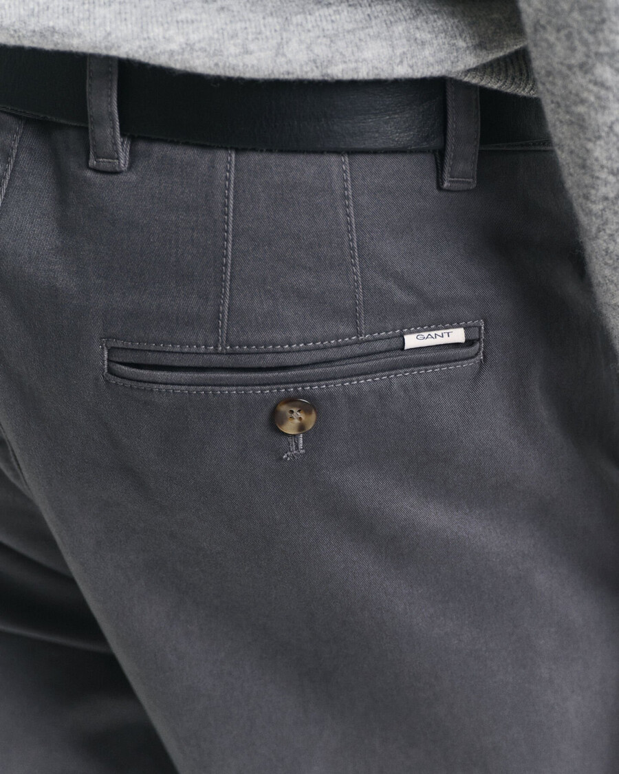 normale pasvorm supercomfortabele chinos - antraciet