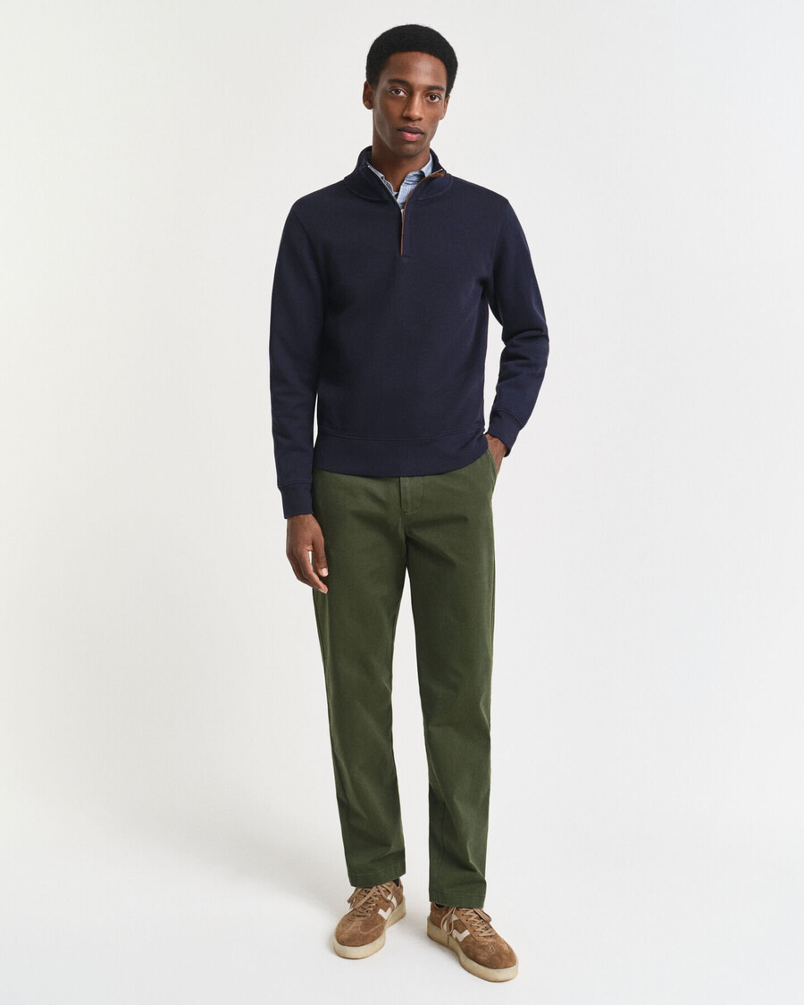 normale pasvorm supercomfortabele chinos - landgroen