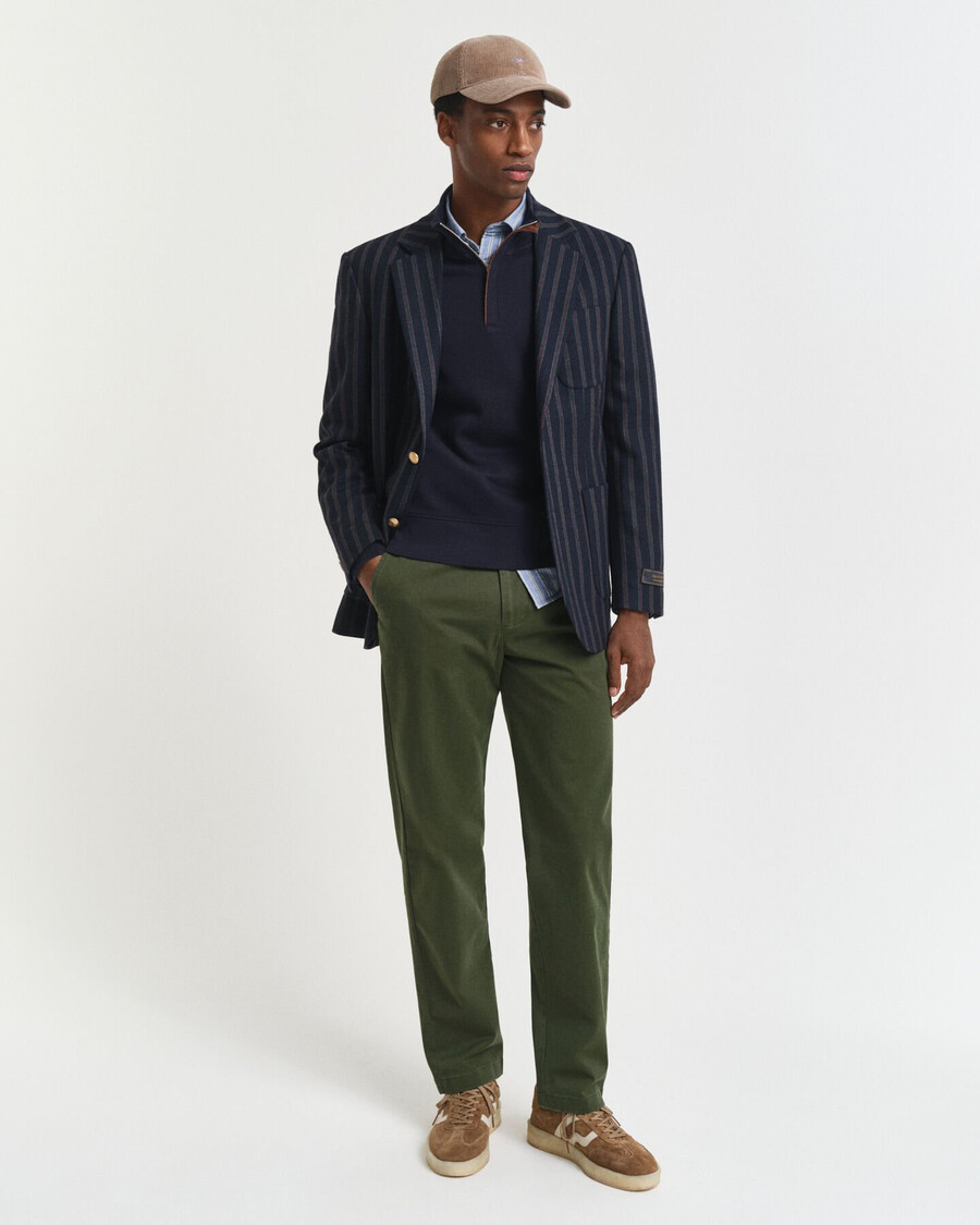 normale pasvorm supercomfortabele chinos - landgroen
