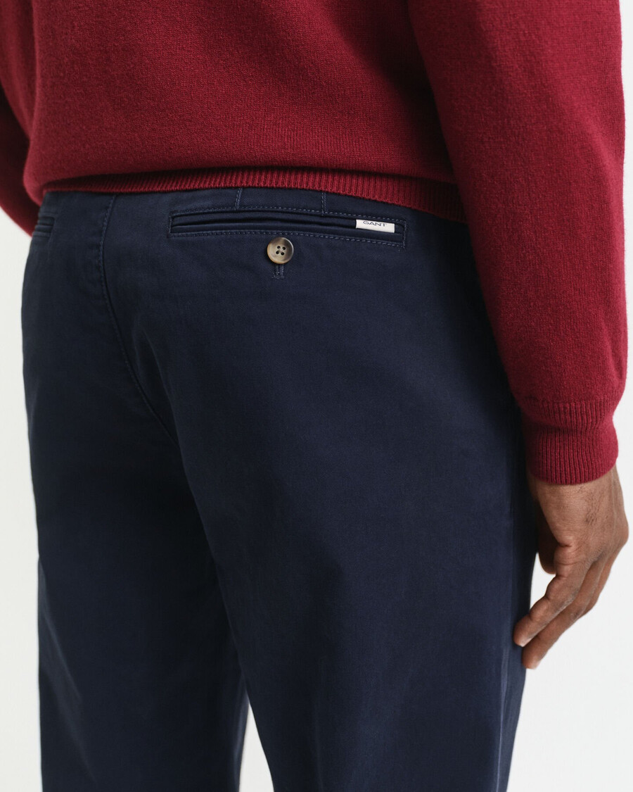 normale pasvorm supercomfortabele chinos - avondblauw