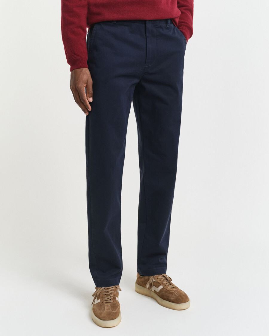 normale pasvorm supercomfortabele chinos - avondblauw