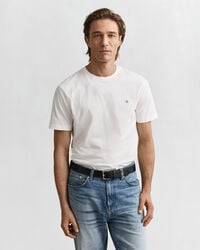 regular fit shield t-shirt - wit