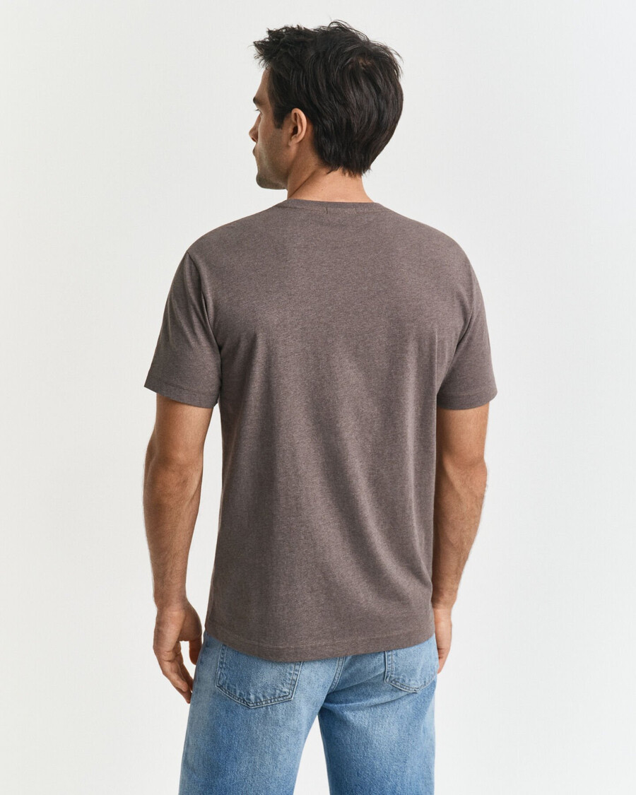 regular fit shield t-shirt - seawood melange