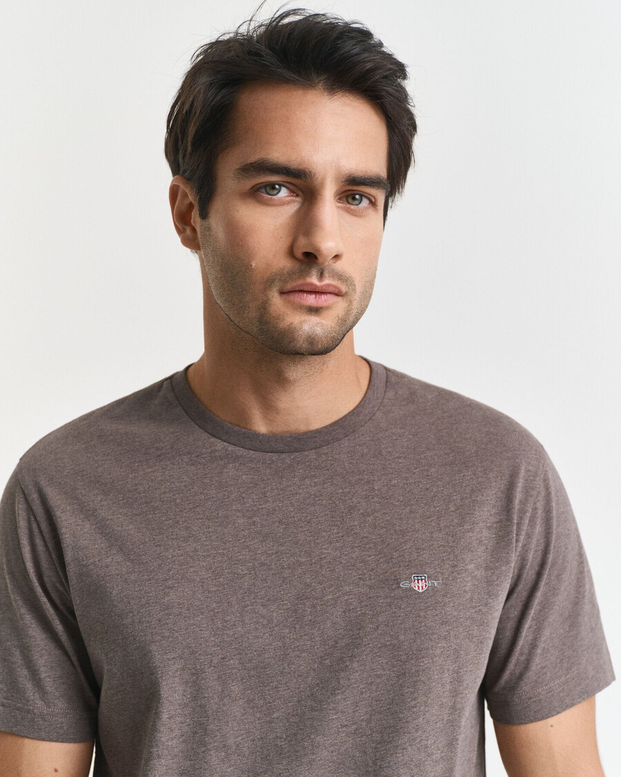regular fit shield t-shirt - seawood melange