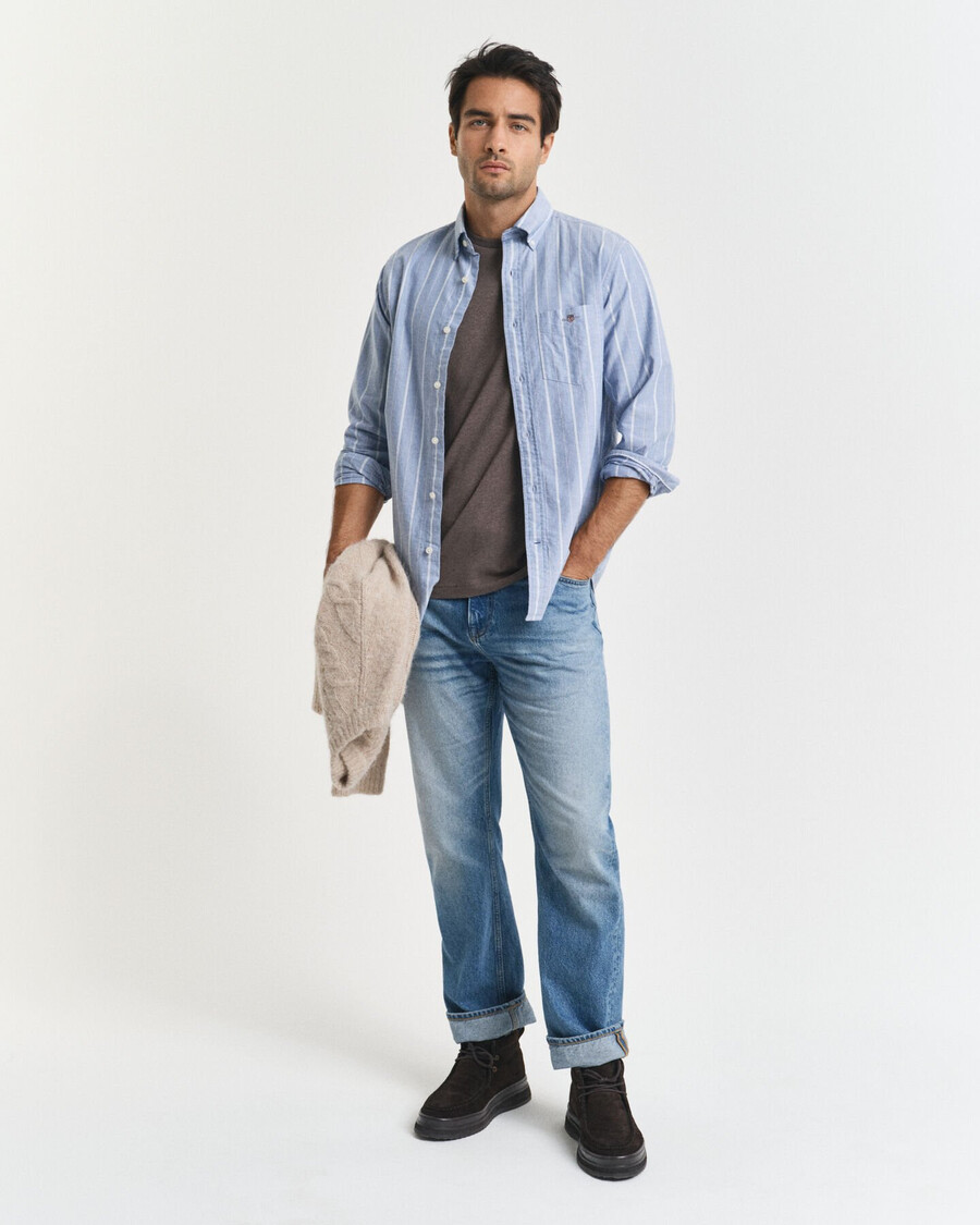 regular fit shield t-shirt - seawood melange