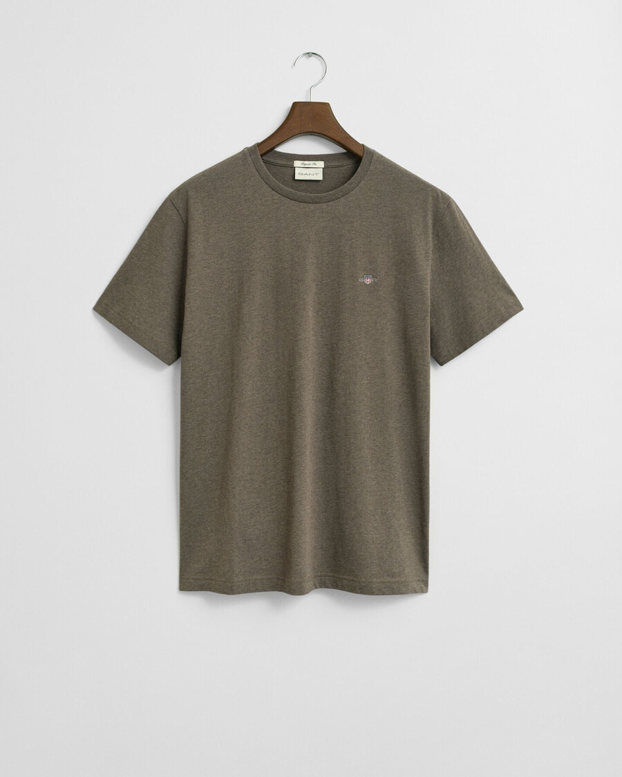 regular fit shield t-shirt - seawood melange