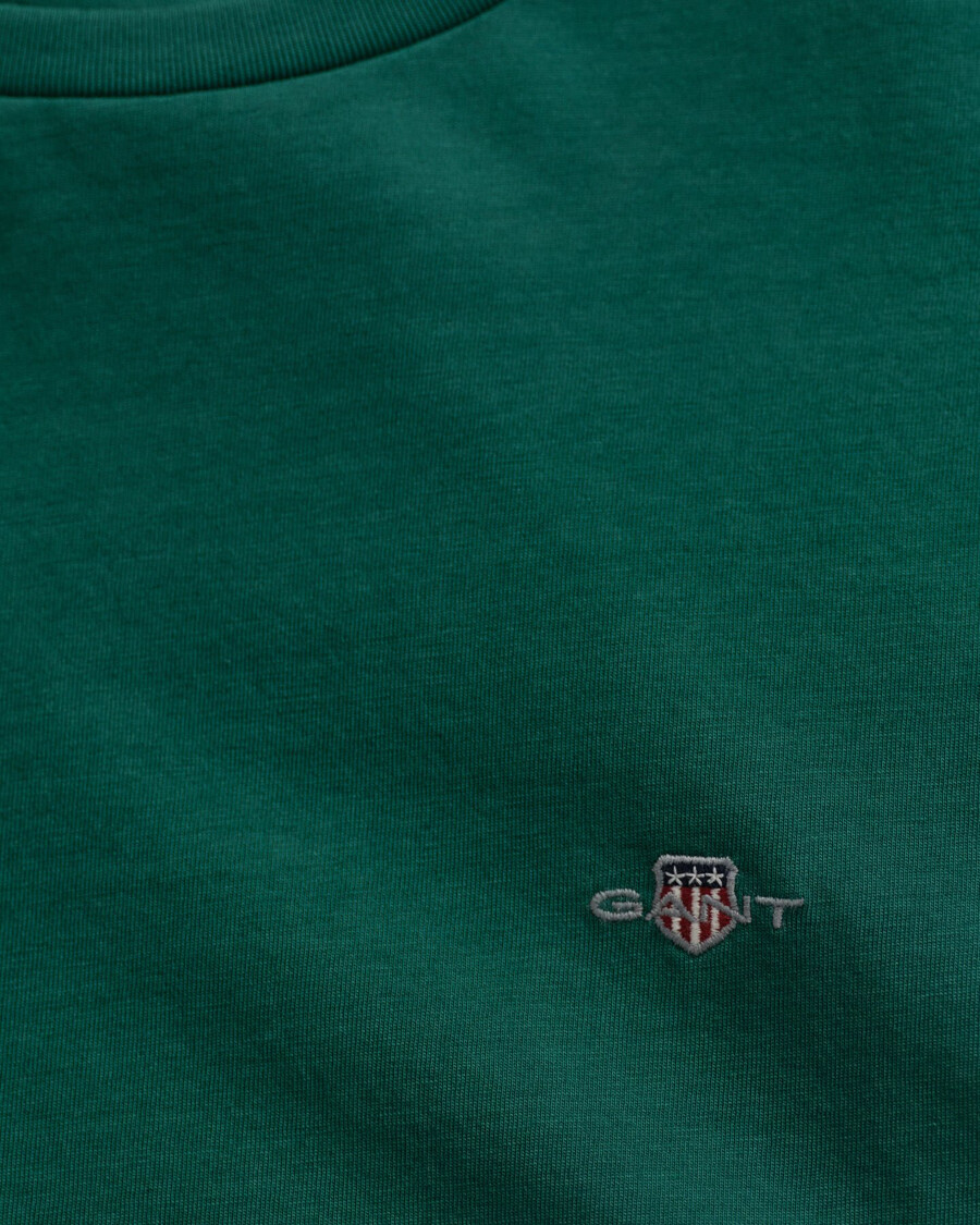 regular fit shield t-shirt - diep bosgroen