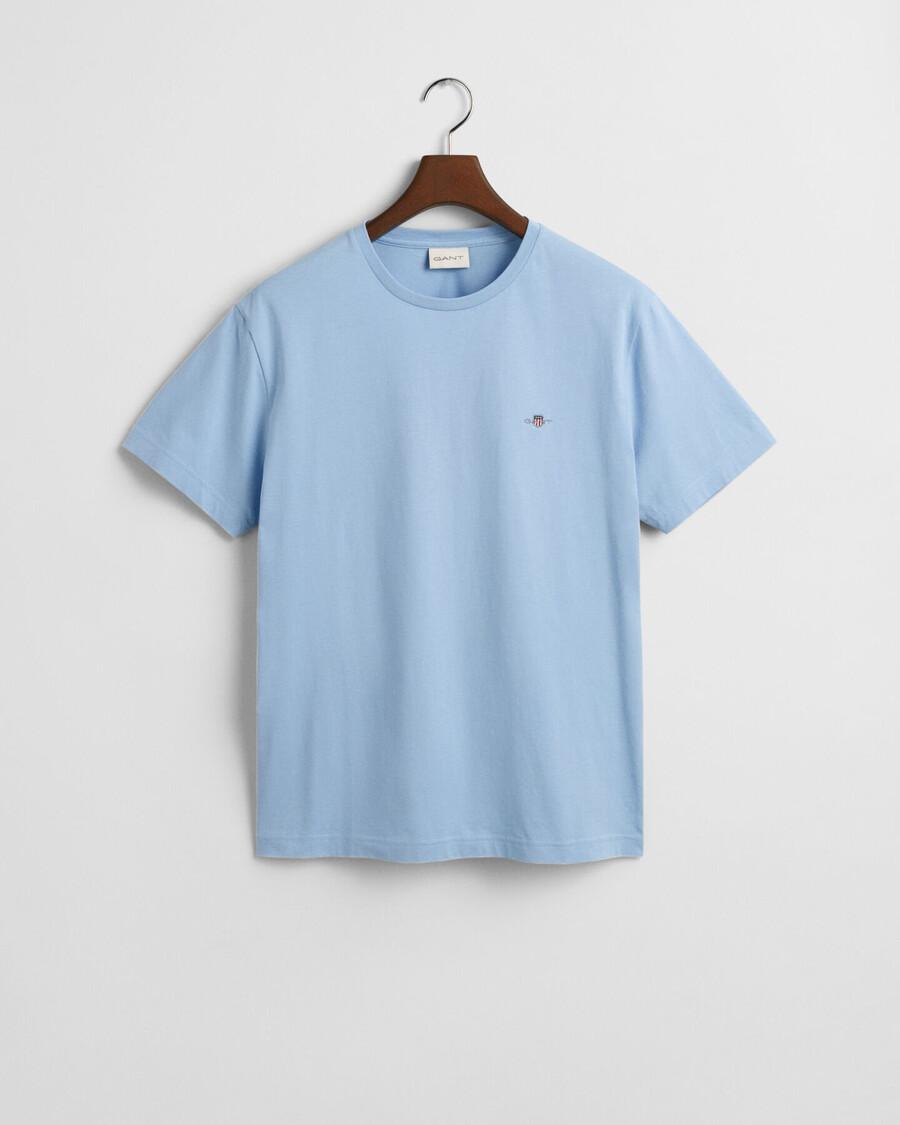 regular fit shield t-shirt - capri blauw