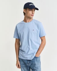 regular fit shield t-shirt - capri blauw