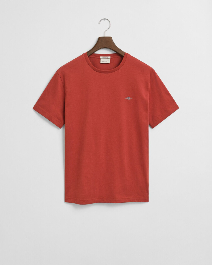 regular fit shield t-shirt - modern rust