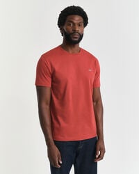regular fit shield t-shirt - modern rust