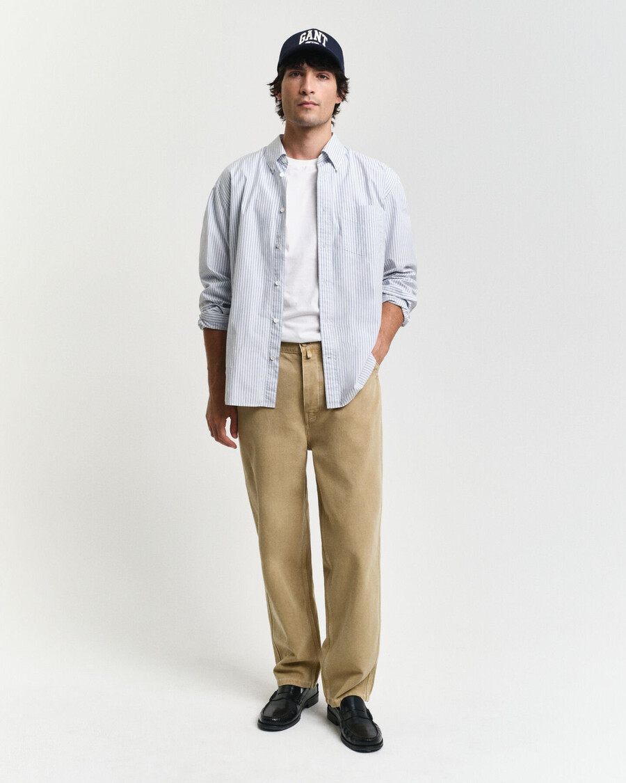 slim fit shield t-shirt - wit