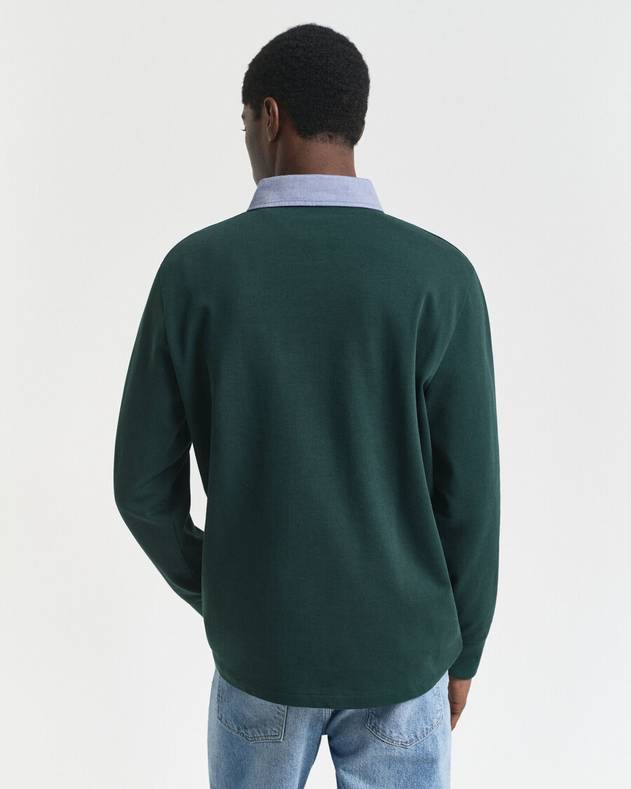 chambray kraag zwaar tapijt - tartan groen
