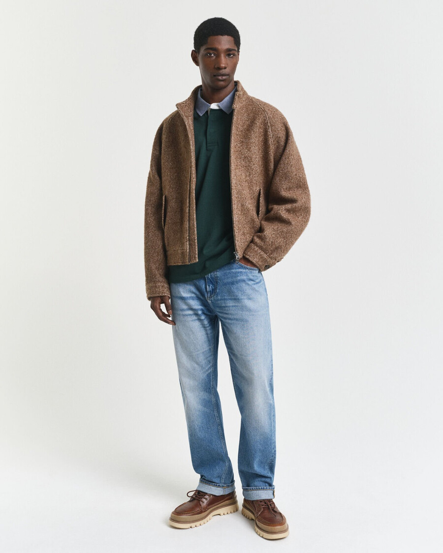 chambray kraag zwaar tapijt - tartan groen