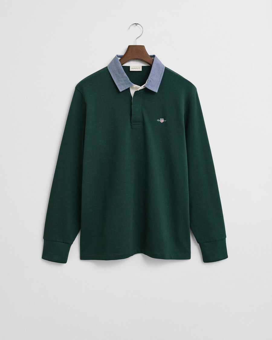 chambray kraag zwaar tapijt - tartan groen