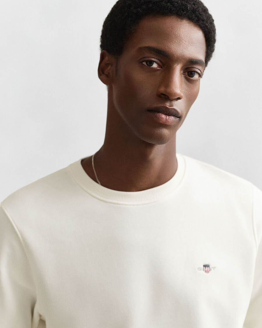 shield crew neck sweatshirt - eierschaal