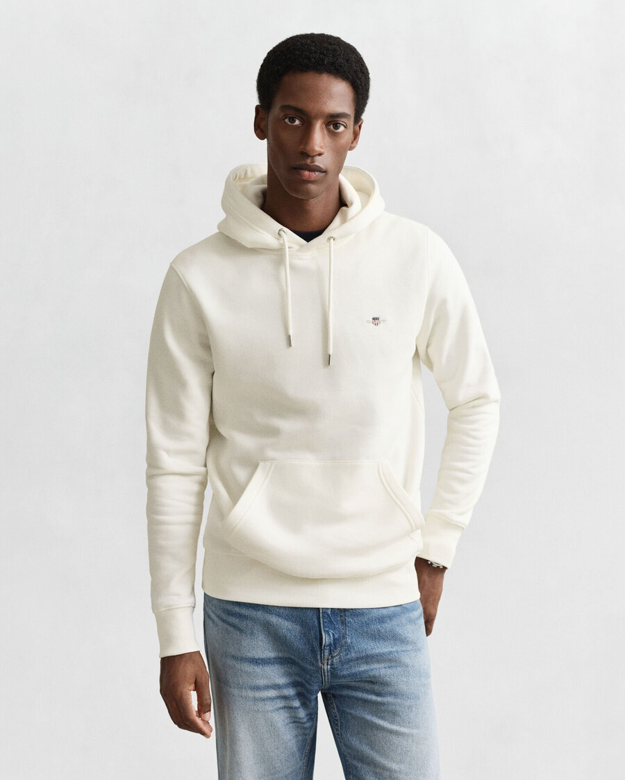 shield hoodie - eggshell