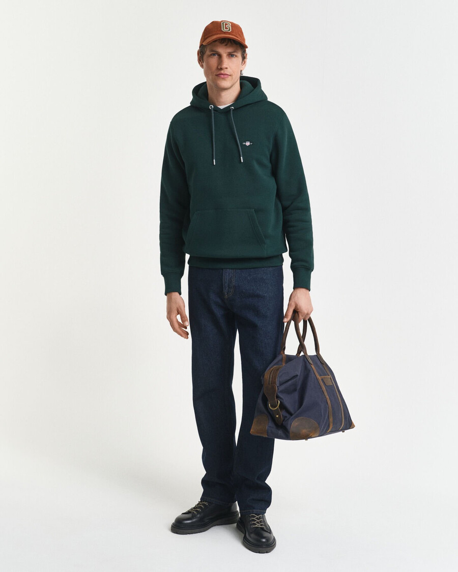 shield hoodie - tartan groen