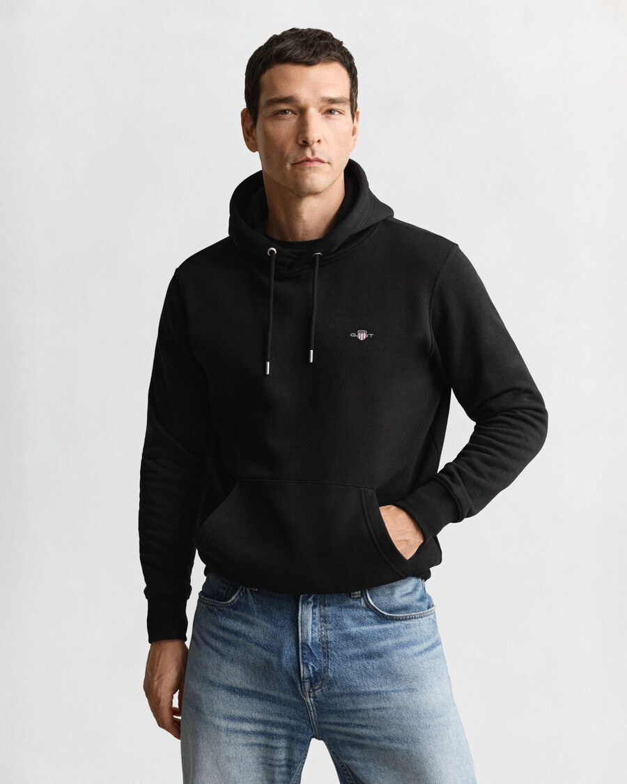 shield hoodie - zwart
