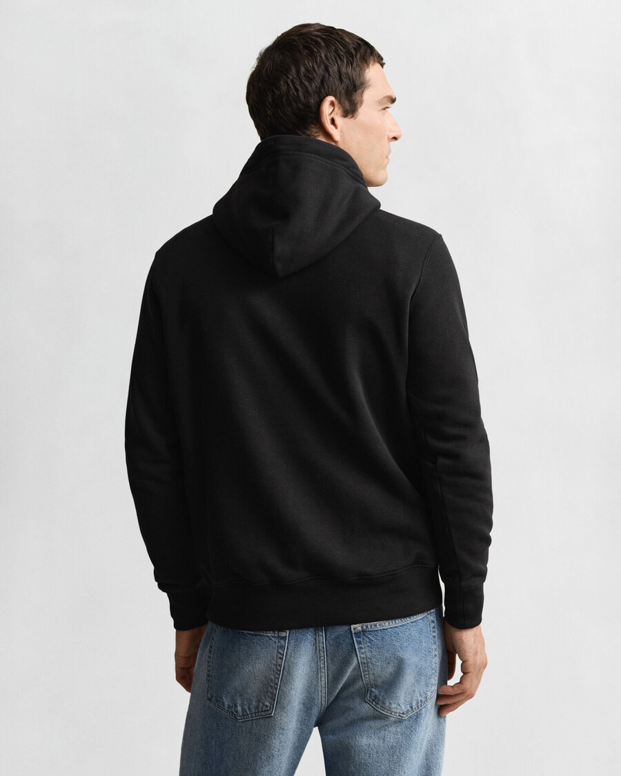 shield hoodie - zwart
