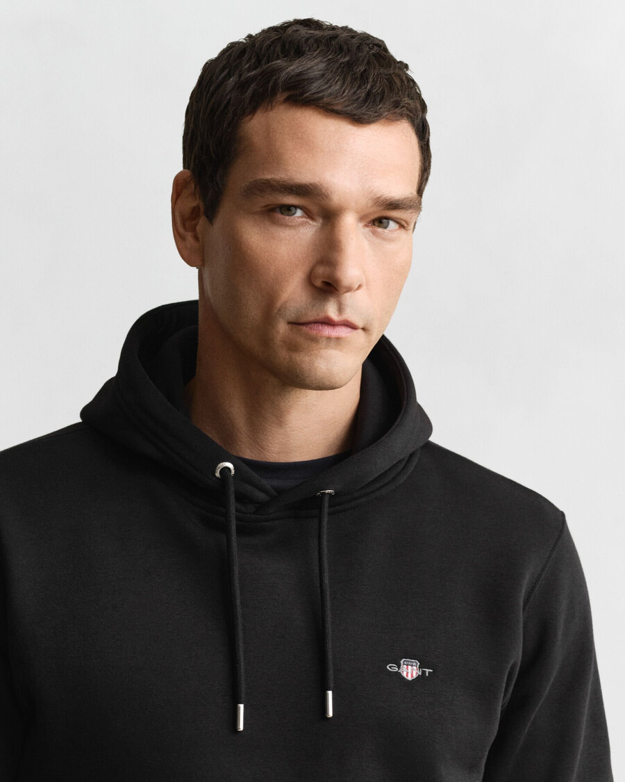 shield hoodie - zwart