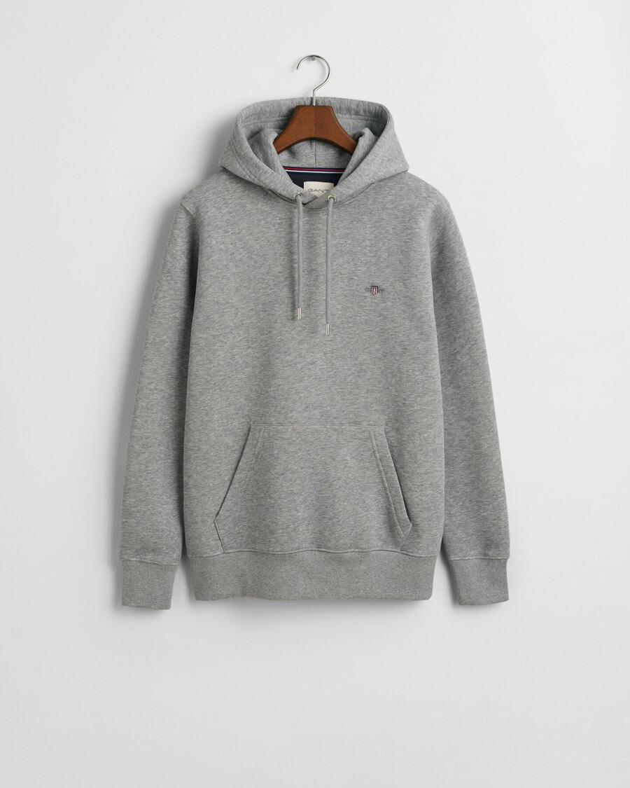 shield hoodie - grijs gemêleerd