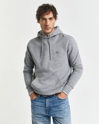 shield hoodie - grijs gemêleerd