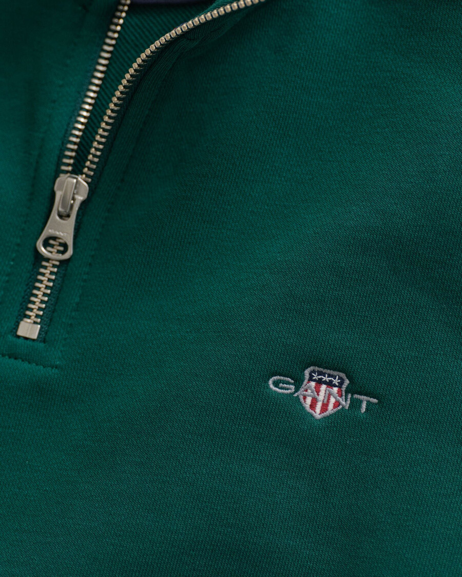 shield halfzip sweatshirt - diep bosgroen