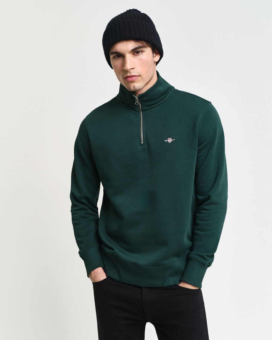 shield halfzip sweatshirt - tartan groen