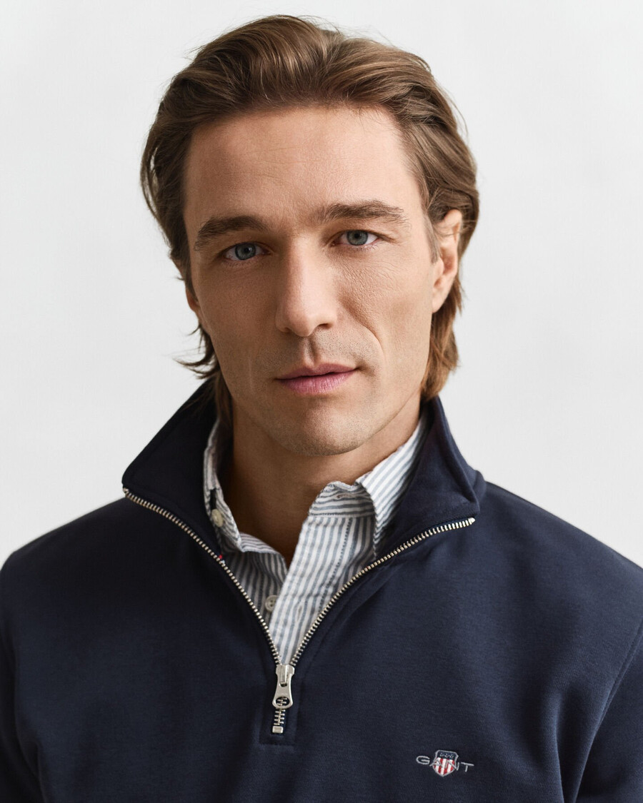 shield halfzip sweatshirt - avondblauw