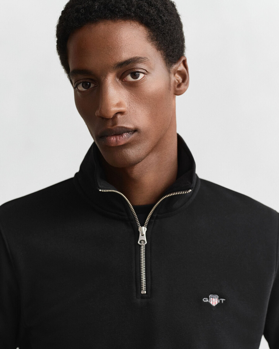 shield halfzip sweatshirt - zwart